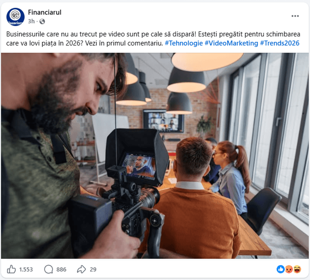 Postare Facebook — articol Newark